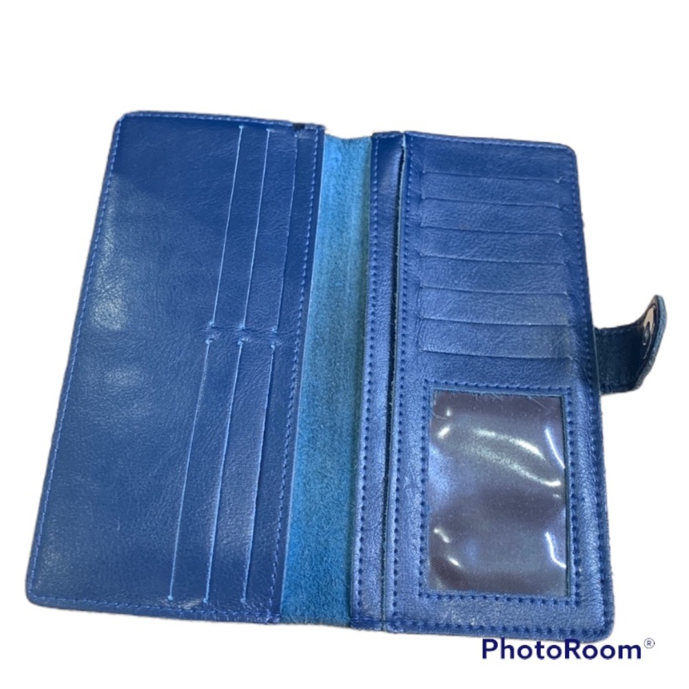 Blue Leather Wallet - Picture 4 of 7